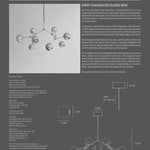 101 Copenhagen - Drop Chandelier Globe, Mini - Chrome (5m) - Chandelier