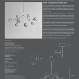 101 Copenhagen - Drop Chandelier Globe, Mini - Chrome (5m) - Chandelier