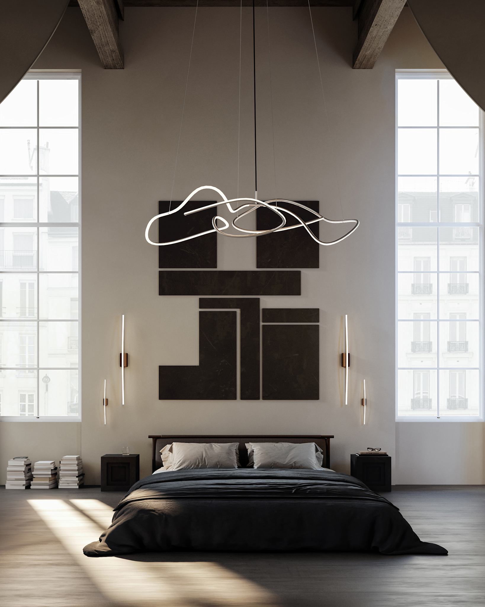 101 Copenhagen - Bow Wall Lamp, Big - Bronze - Wall Lamp