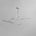 101 Copenhagen - Ghost Chandelier, Big - Chrome (5m) - Chandelier