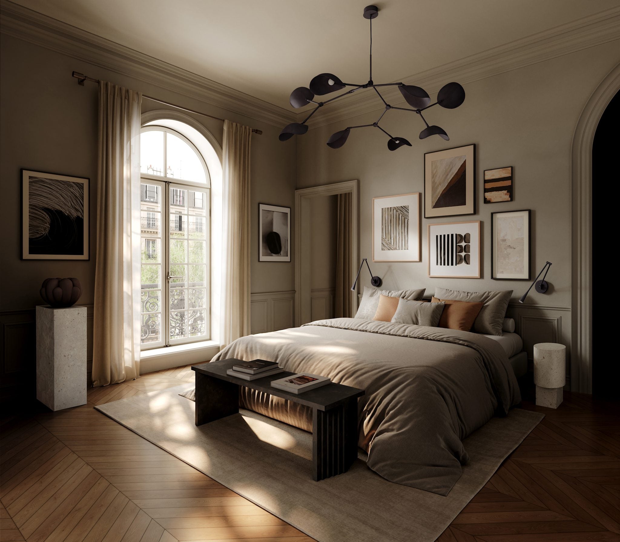 101 Copenhagen - Stingray Chandelier - Burned Black (5m) - Chandelier