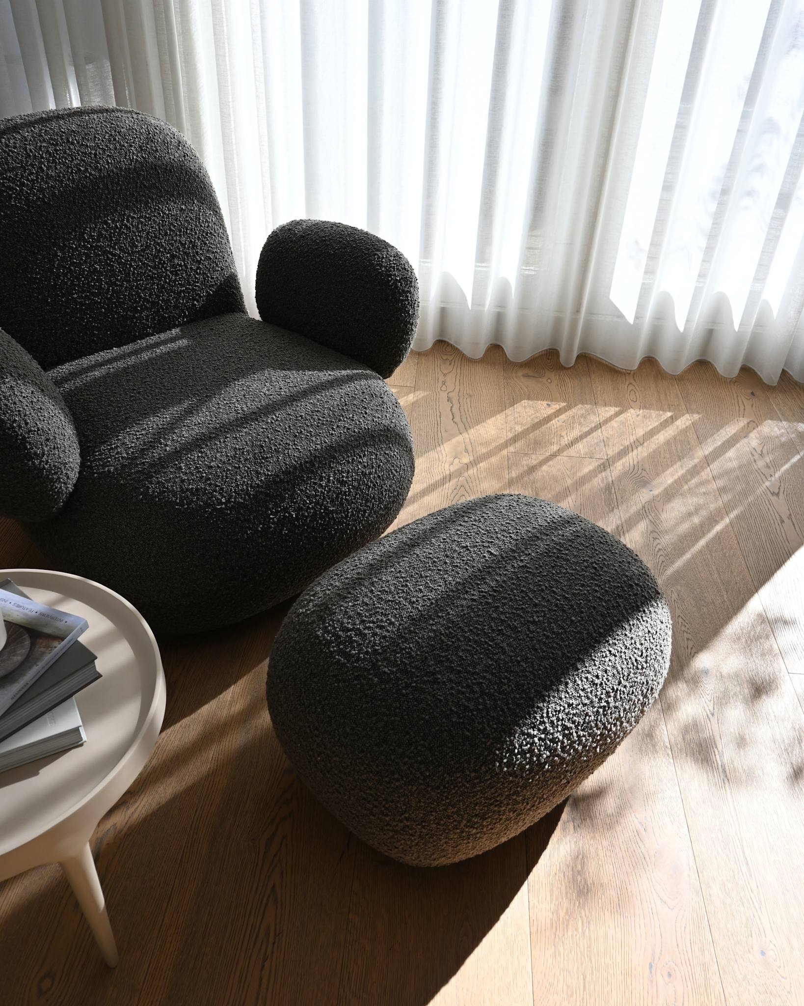 101 Copenhagen - Toe Ottoman - Deep Taupe (A2635) - Ottoman