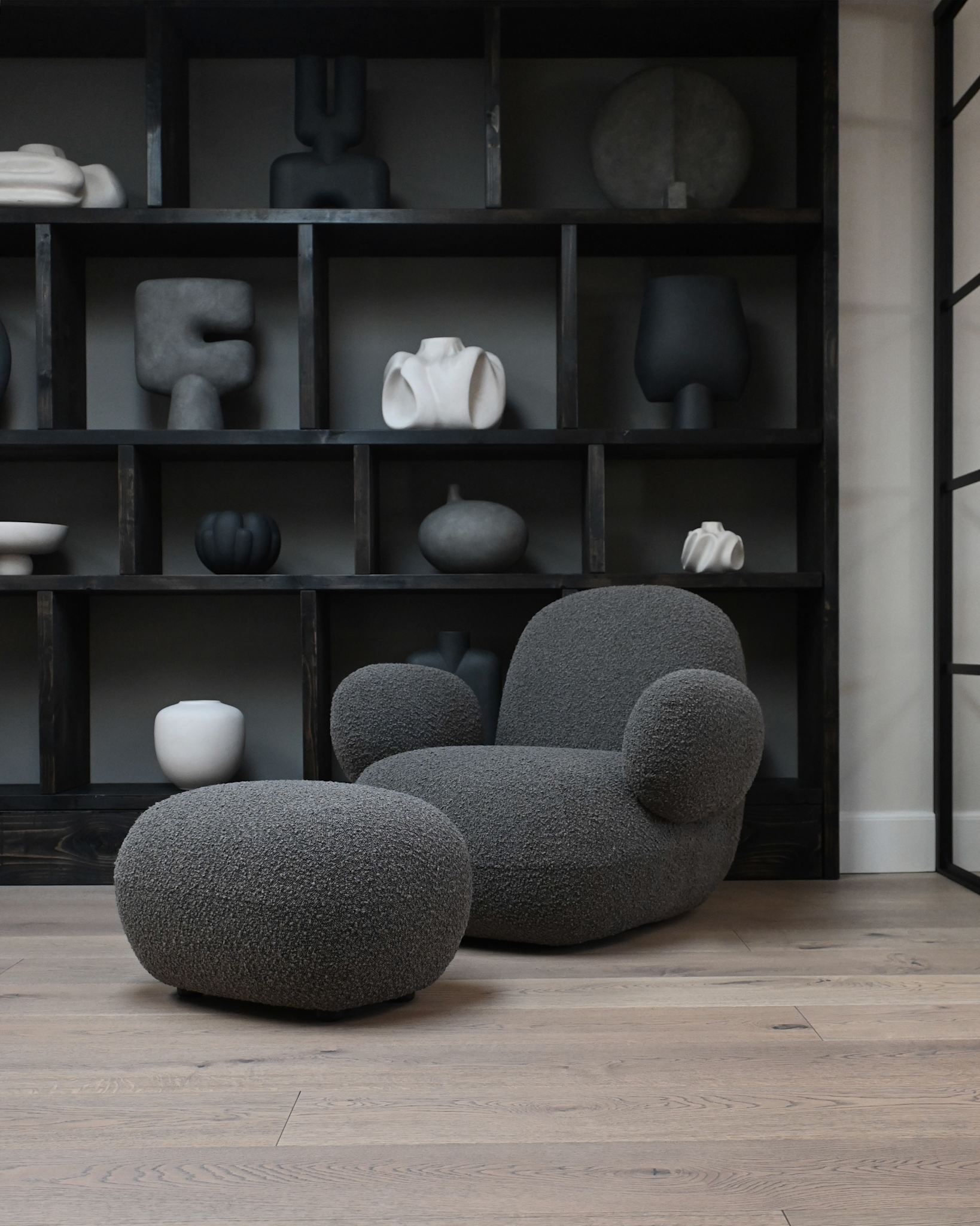 101 Copenhagen - Toe Ottoman - Deep Taupe (A2635) - Ottoman