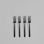 101 Copenhagen - Kogei Dessert Fork - Black - Cutlery set