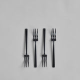 101 Copenhagen - Kogei Dessert Fork - Black - Cutlery set