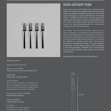 Kogei Dessert Fork - Black