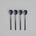 101 Copenhagen - Kogei Long Spoon - Black - Cutlery set