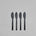 101 Copenhagen - Kogei Butter Knife - Black - Cutlery set