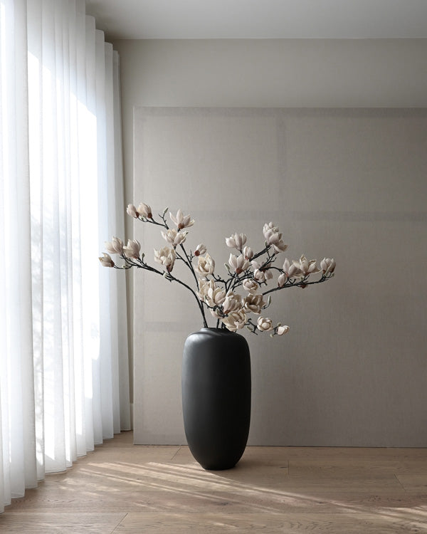 101 Copenhagen Sunao Vase Slim Black Size Hexa