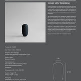 101 Copenhagen - Sunao Vase Slim, Mini - Black - Vase