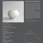 101 Copenhagen - Sunao Plant Pot Fat, Hexa - Birch - Plant Pot