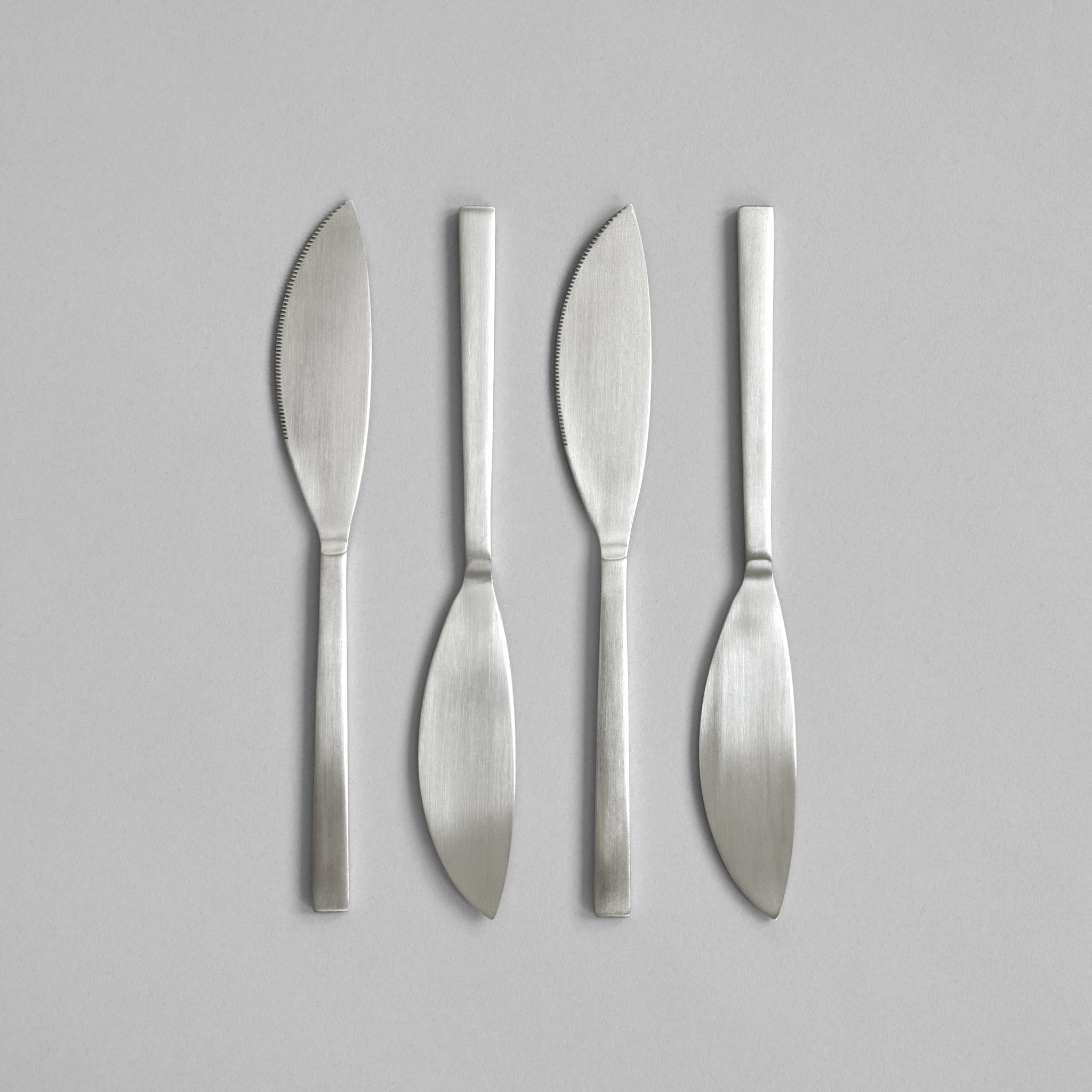 101 Copenhagen - Kogei Knife Fat - Brushed Steel - Cutlery set