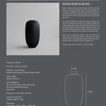 101 Copenhagen - Sunao Vase Slim, Big - Black - Vase