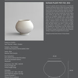 101 Copenhagen - Sunao Plant Pot Fat, Big - Birch - Plant Pot