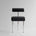 101 Copenhagen - Hiro Dining Chair, Stainless Steel - Aniline Leather Black - Dining Chair