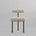 101 Copenhagen - Hiro Dining Chair, Black Frame - Sand (8047-2) - Dining Chair