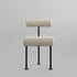 101 Copenhagen - Hiro Dining Chair, Black Frame - Sand (8047-2) - Dining Chair