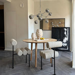 101 Copenhagen - Hiro Dining Chair, Black Frame - Sand (8047-2) - Dining Chair