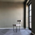 101 Copenhagen - Hiro Dining Chair, Black Frame - Sand (8047-2) - Dining Chair