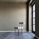 101 Copenhagen - Hiro Dining Chair, Black Frame - Sand (8047-2) - Dining Chair