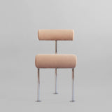 101 Copenhagen - Hiro Dining Chair, Stainless Steel - Nubuck - Dining Chair