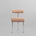 101 Copenhagen - Hiro Dining Chair, Stainless Steel - Nubuck - Dining Chair