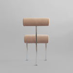 101 Copenhagen - Hiro Dining Chair, Stainless Steel - Nubuck - Dining Chair