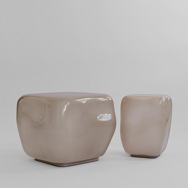 two Smoked Desert Ishi Side tables 