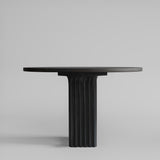 Arc Dining Table, Ø120 - Coffee Black Oak
