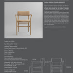 101 Copenhagen - Nama Dining Chair, Armrest - Natural Oak - Nubuck - Dining Chair