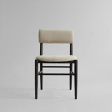 101 Copenhagen - Nama Dining Chair, Coffee Black - Linen - Dining Chair