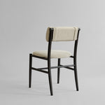 101 Copenhagen - Nama Dining Chair, Coffee Black - Linen - Dining Chair
