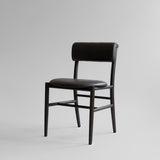 101 Copenhagen - Nama Dining Chair, Coffee Black  - Aniline leather black - Dining Chair