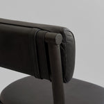 101 Copenhagen - Nama Dining Chair, Coffee Black  - Aniline leather black - Dining Chair