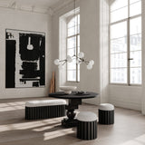 Artist Dining Table, Ø120 - H30mm - Coffee Black Oak