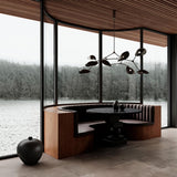 Artist Dining Table, Ø120 - Coffee Black Oak