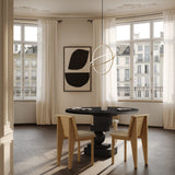 101 Copenhagen - Artist Dining Table, Ø120 - H30mm - Coffee Black Oak - Dining Table