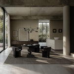 101 Copenhagen - Artist Dining Table, Top Ø120cm - Coffee Black Oak - Dining Table