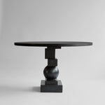 101 Copenhagen - Artist Dining Table, Ø120 - H30mm - Coffee Black Oak - Dining Table