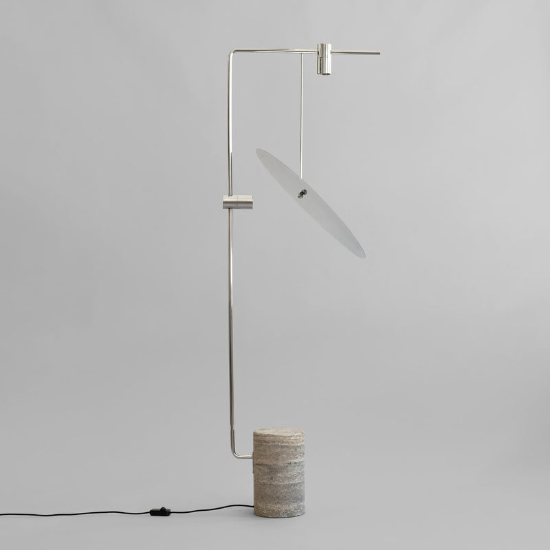 The Moon Floor Lamp - Chrome