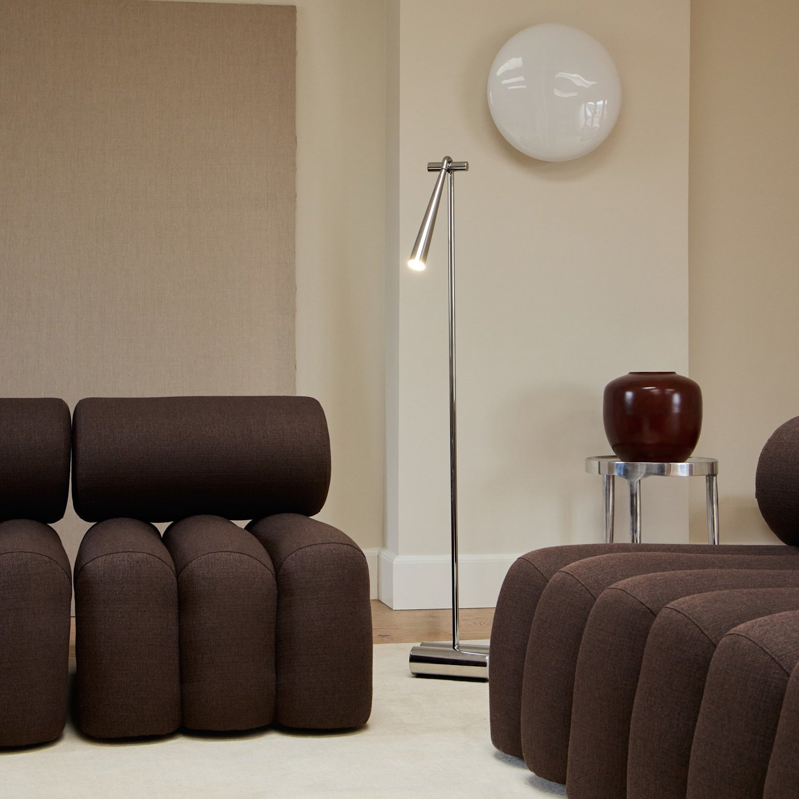Snake Floor Lamp - Chrome