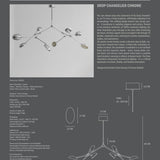 Drop Chandelier - Chrome (5m)
