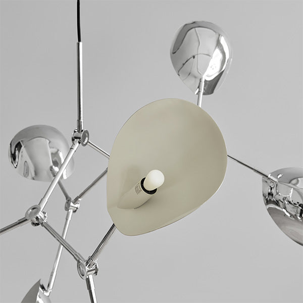 Stingray Chandelier in a Crome finish