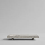 Oka Tray - Silver Travertine