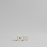Cube Candle Holder - High Glazed Birch