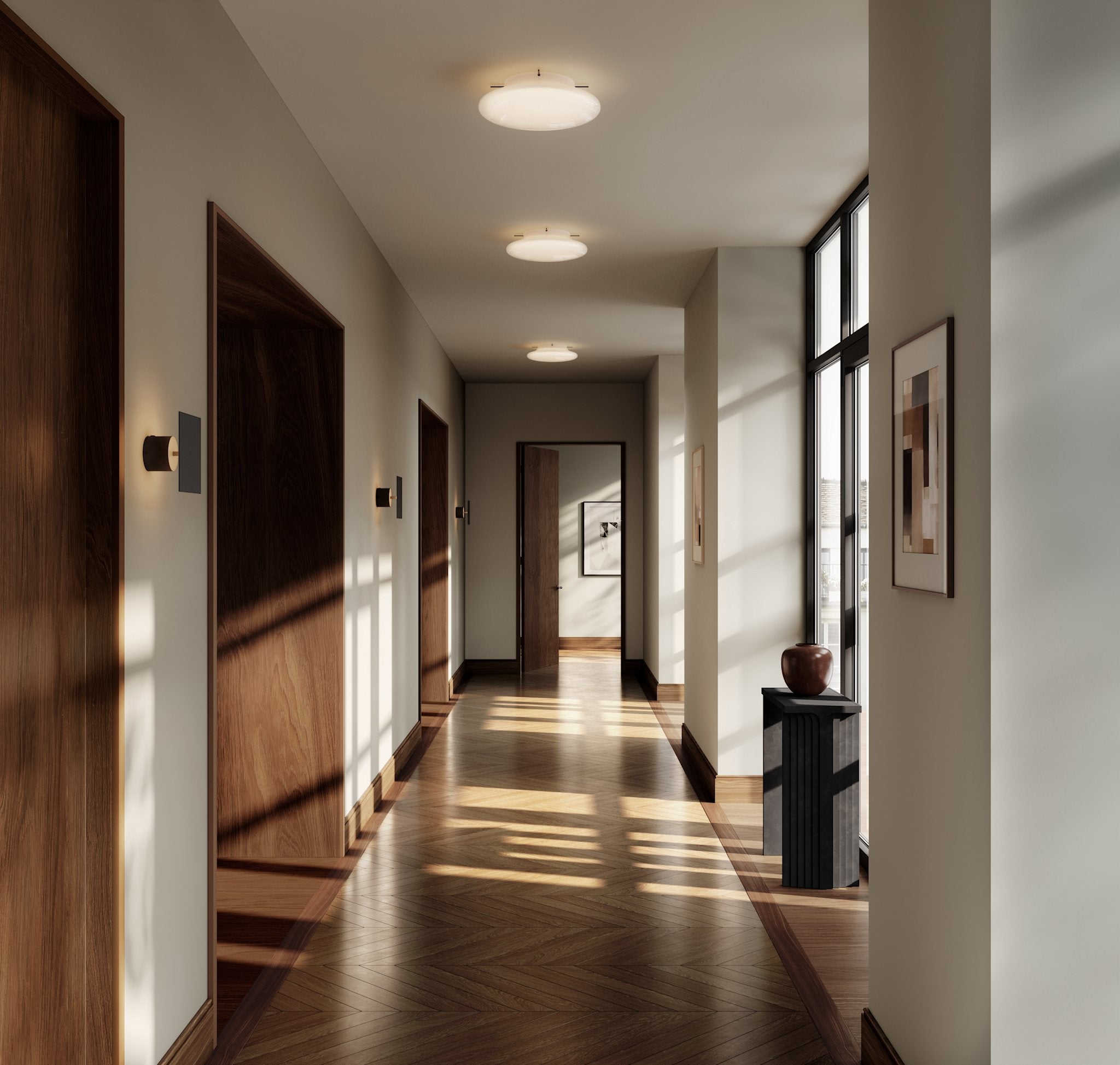 Hikari Wall Lamp, Ø45 - Opal White