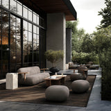 Toe Ottoman - Stone Gray