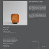 Ishi Coffee Table, Mini - Caramel