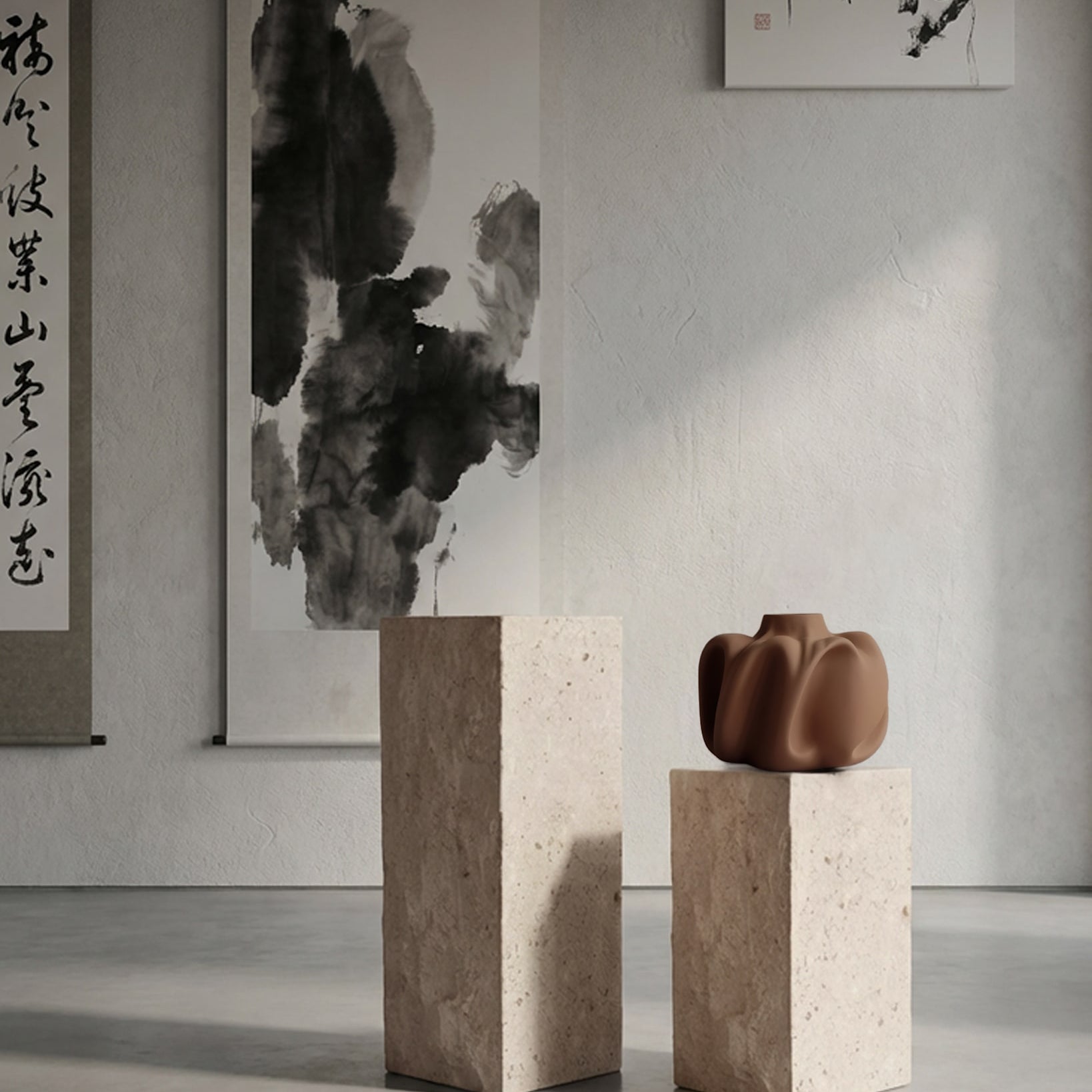 Wabi Vase, Medio - Almond