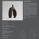 Ni Vase, Medio - Chocolate Brown